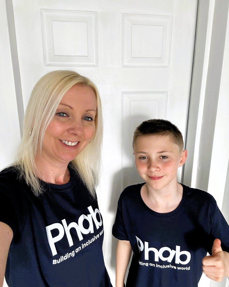 A huge good luck to Rachael and son Olly who this Sunday are running a #Marathon! 🏃‍♂️🏃‍♀️ They're running 26.2 miles around the Wirral, and have already raised £5000 on behalf of #Phab. We salute you! 🫡 If you want to run #ForPhab, learn more below! phab.org.uk/run-for-phab/