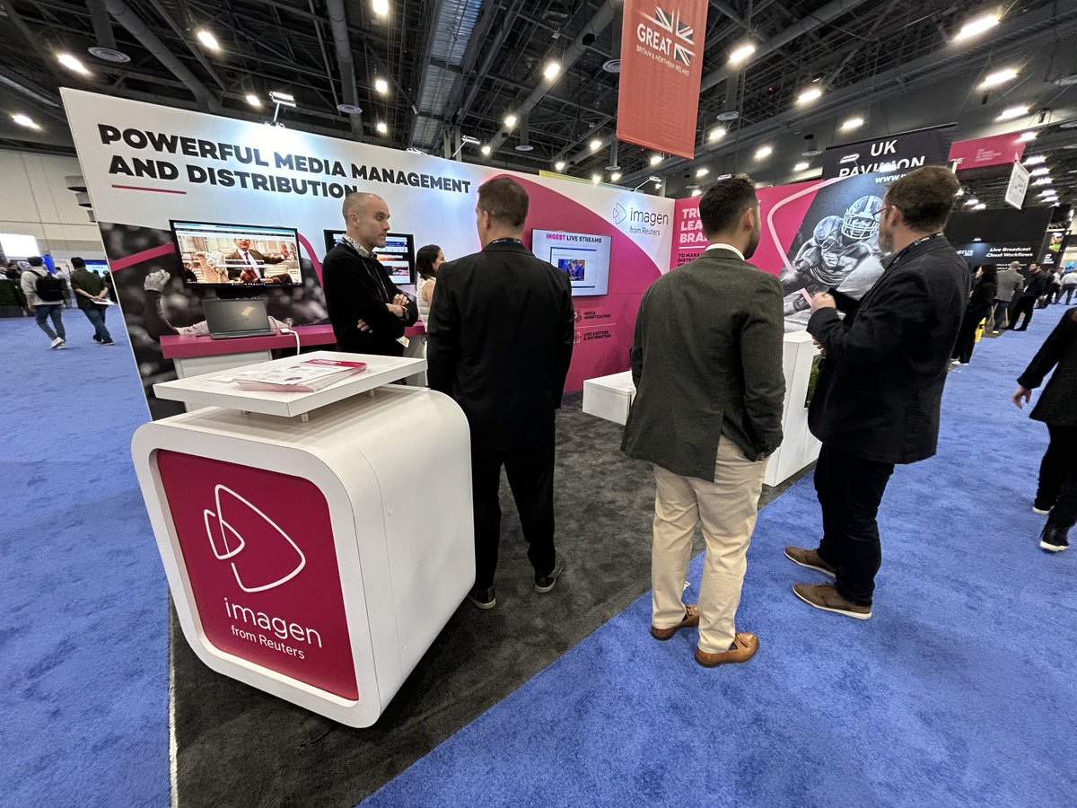 With the NAB show wrapping up today the excitement is still in full swing at the Imagen booth. If you're around today, come visit our stand in the West Hall W2543. #NABShow /Imagen #Contentmanagement #MAM #MediaManagement #MediaDistribution #MediaArchive