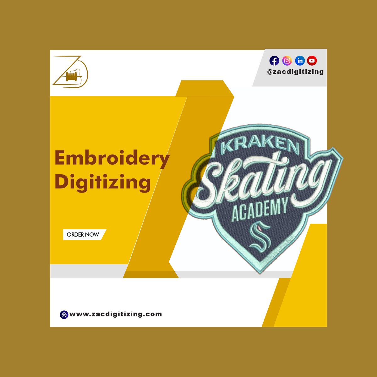 ZacDigitizing's tweet image. Embroidery digitizing takes your creative designs to the next level, and at Zac digitizing, we're here to make that journey seamless and stunning! Our team of experts crafts intricate and detailed designs that bring your vision to life on fabric.
#EmbroideryArt #CreativeStitching