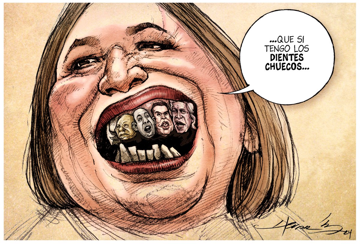 LaJornada's tweet photo. #MonerosLaJornada No son los dientes, cartón de @monerohernandez 

https://t.co/KbOICRnB6g https://t.co/ATGddLx2ZG