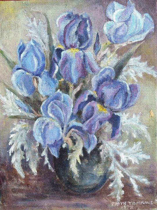 Art of the Day: 'Irises'. Buy at: ArtPal.com/ohteecreative?…