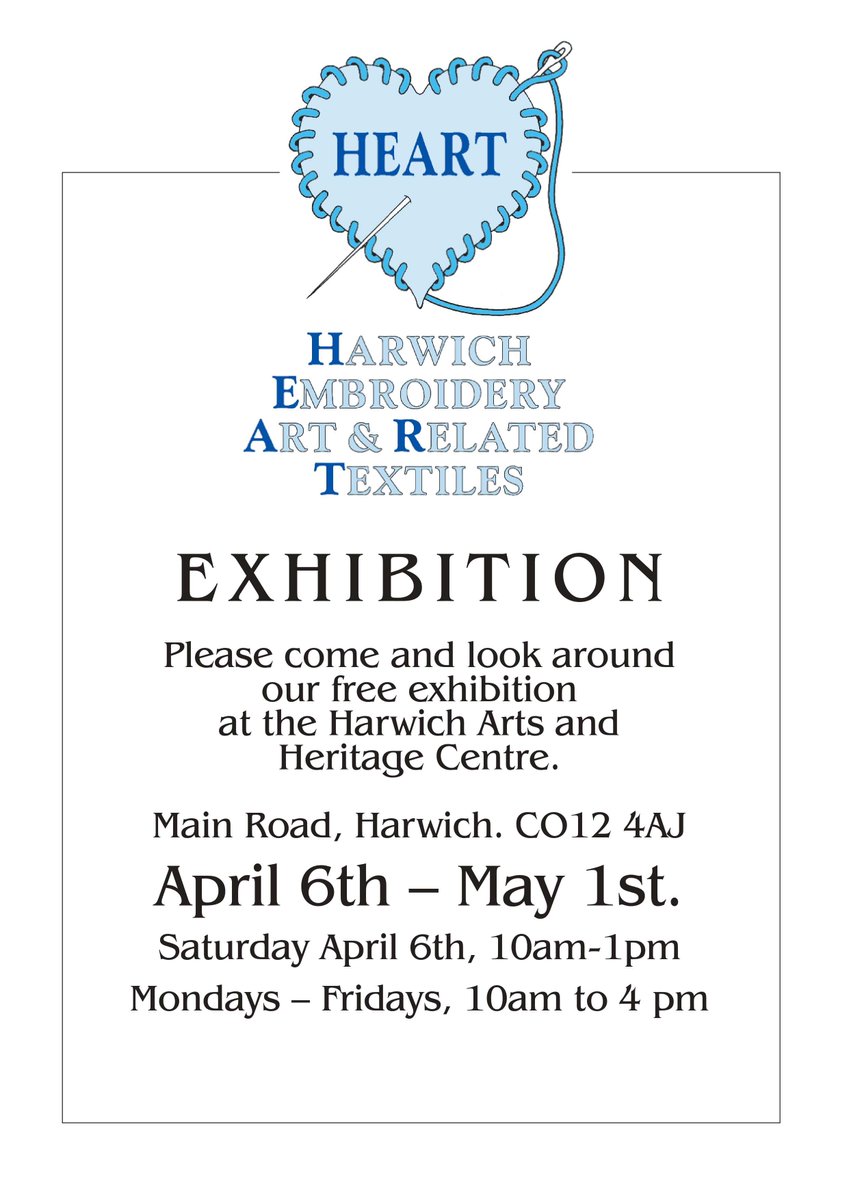 We're open until 4pm today. If you haven't checked out the excellent exhibition from HEART then pop in and say hi! #art #community #harwich