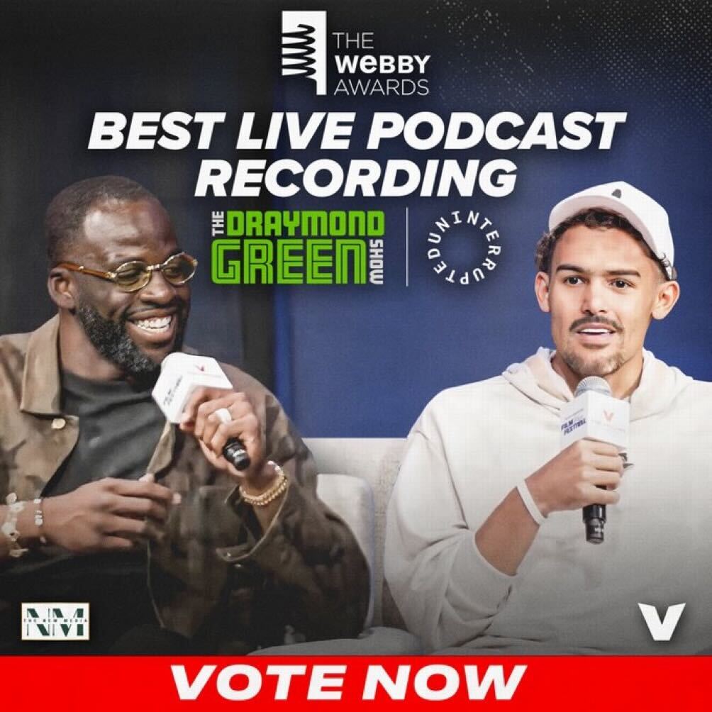 Congratulations to @Money23Green on being nominated for @TheWebbyAwards Best Live Podcast Recording with @TheTraeYoung at the @uninterrupted Film Festival Only ONE MORE DAY left to vote: vote.webbyawards.com/PublicVoting#/…