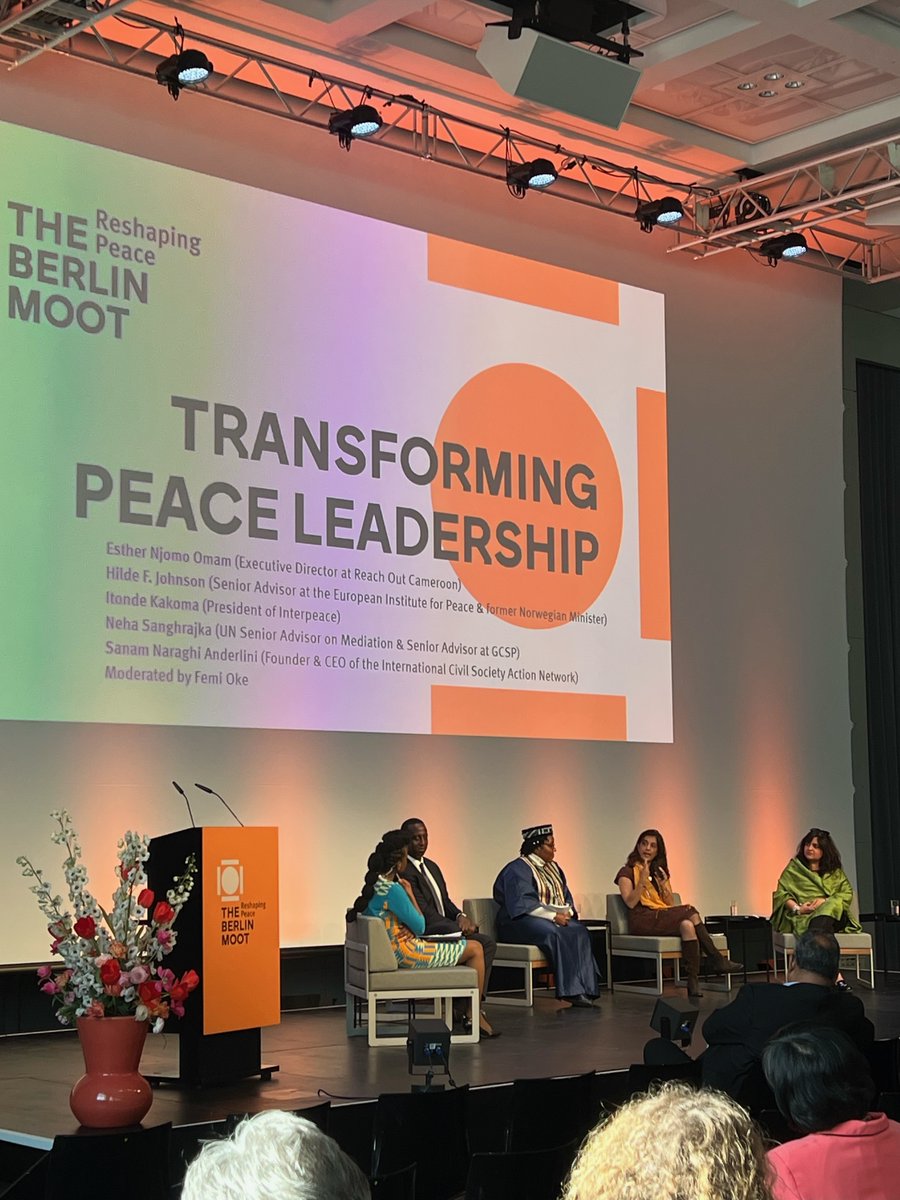 @sanghrajka63 'The peace table, if we are talking about transformative leadership, you need to bring your peace actors to the table. They do not only have a right to be there because they chose to not kill people, but also because they actually know what peace is.'-@sanambna