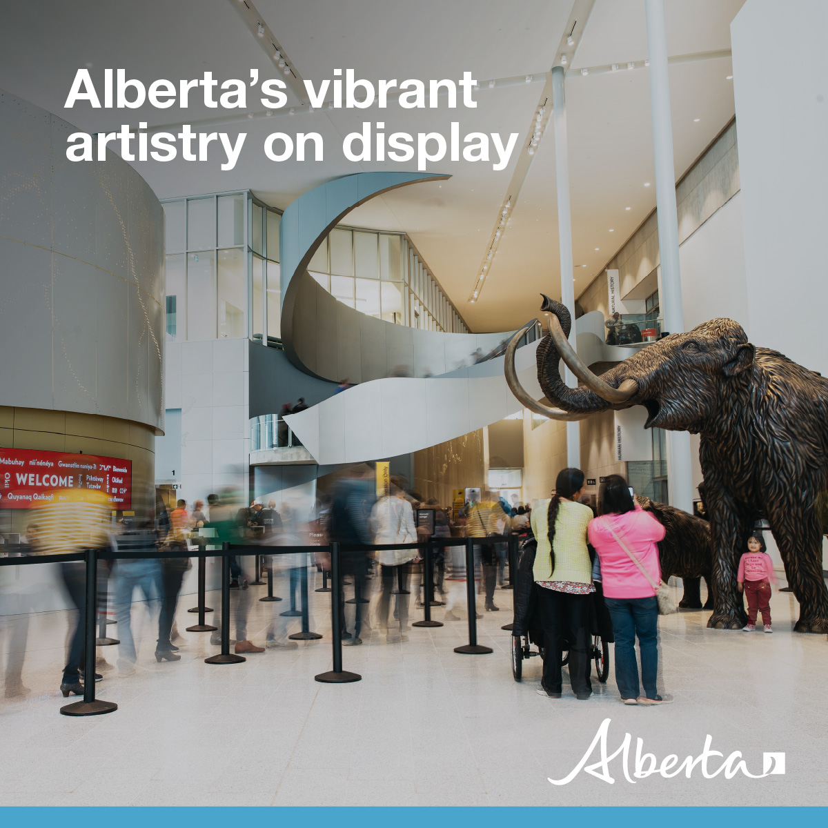 This morning we were pleased to open the new Alberta Foundation for the Arts exhibition, ‘Here & Now,’ at the Royal Alberta Museum. The exhibition features 16 artworks by 12 Alberta artists that represent Alberta’s unique cultural heritage and legacy. More:bit.ly/3w2O3CE