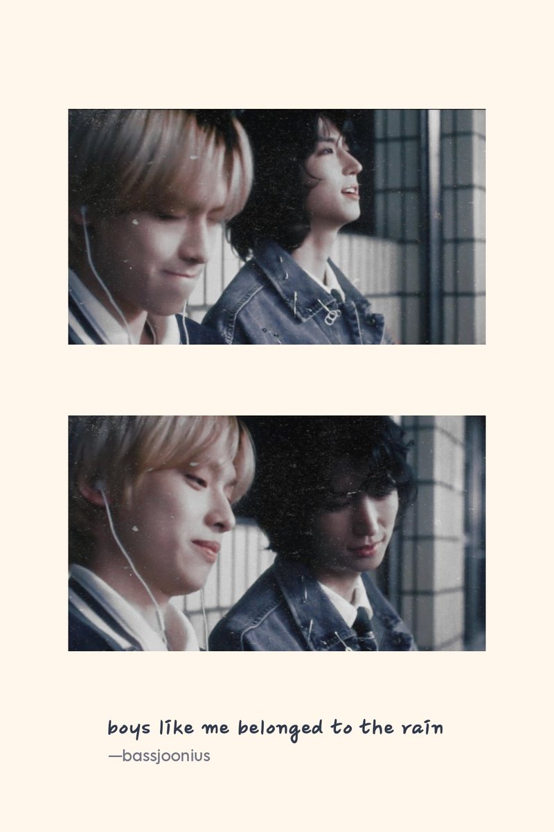 jjyuodscript's tweet photo. boys like me belonged to the rain.
— #준온 #온준 #CloserwithJunon

kindly click alt for tags ♡ https://t.co/FYcBlJWVLq