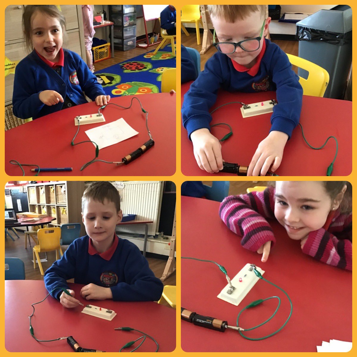 Yesterday we had lots of fun learning how to make a circuit to light the bulb @Phip_Primary