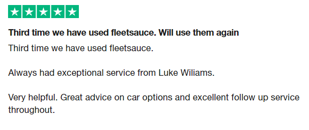 Fleetsauce's tweet photo. We really appreciate positive feedback like this, and we're always working hard to give the best service to all our customers. 

Check out our Trustpilot - https://t.co/7YV4kacazK https://t.co/qA5m3ANqHc