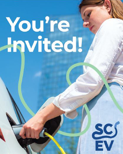 Want to learn about how South Carolina is planning for the future of electric vehicle charging? SCDOT is hosting 20 drop-in open houses across the state about the SC + EV initiative. Find open house dates, times, and locations at southcarolina-ev.com.