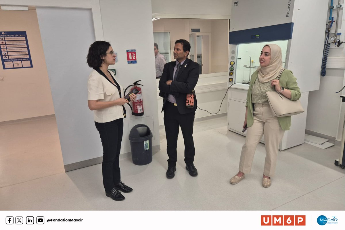 FondationMascir's tweet photo. #MAScIR a eu le plaisir d'accueillir Dr Kartik Sheth, Associate Chief Scientist au @NASA. Dr Kartik a Ă©tĂ© accompagnĂ© par Mr. Nick Barnet, Conseiller aux affaires publiques de lâambassade AmĂ©ricain au Maroc ainsi que Madame Fatima Zahra Aboukir.
@UM6P_officiel https://t.co/PZeD9ASGvM