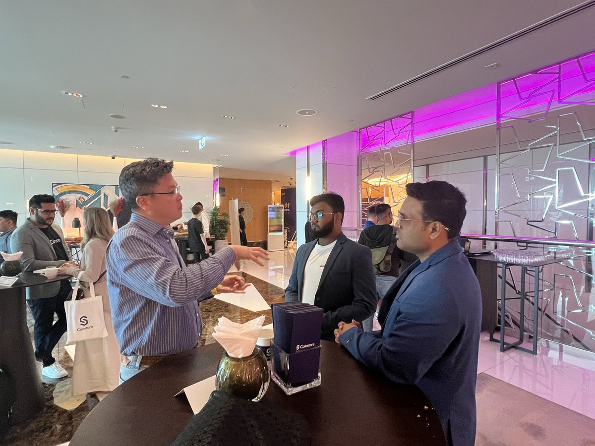 DualMintRWA's tweet photo. π€π€ From keynote to networking moments today, and leading brilliant conversations @billtlee CTO of DualMint, shines at the @CoinstoreExc Conference in Dubai.
#coinstore #DualMint #RWAs #Realworldassets #coinstoreevents #CoinstorePremiereBrandConference #BlockchainLife2024 #Web3Community #assettokenization #tokenization #BlockchainBrilliance