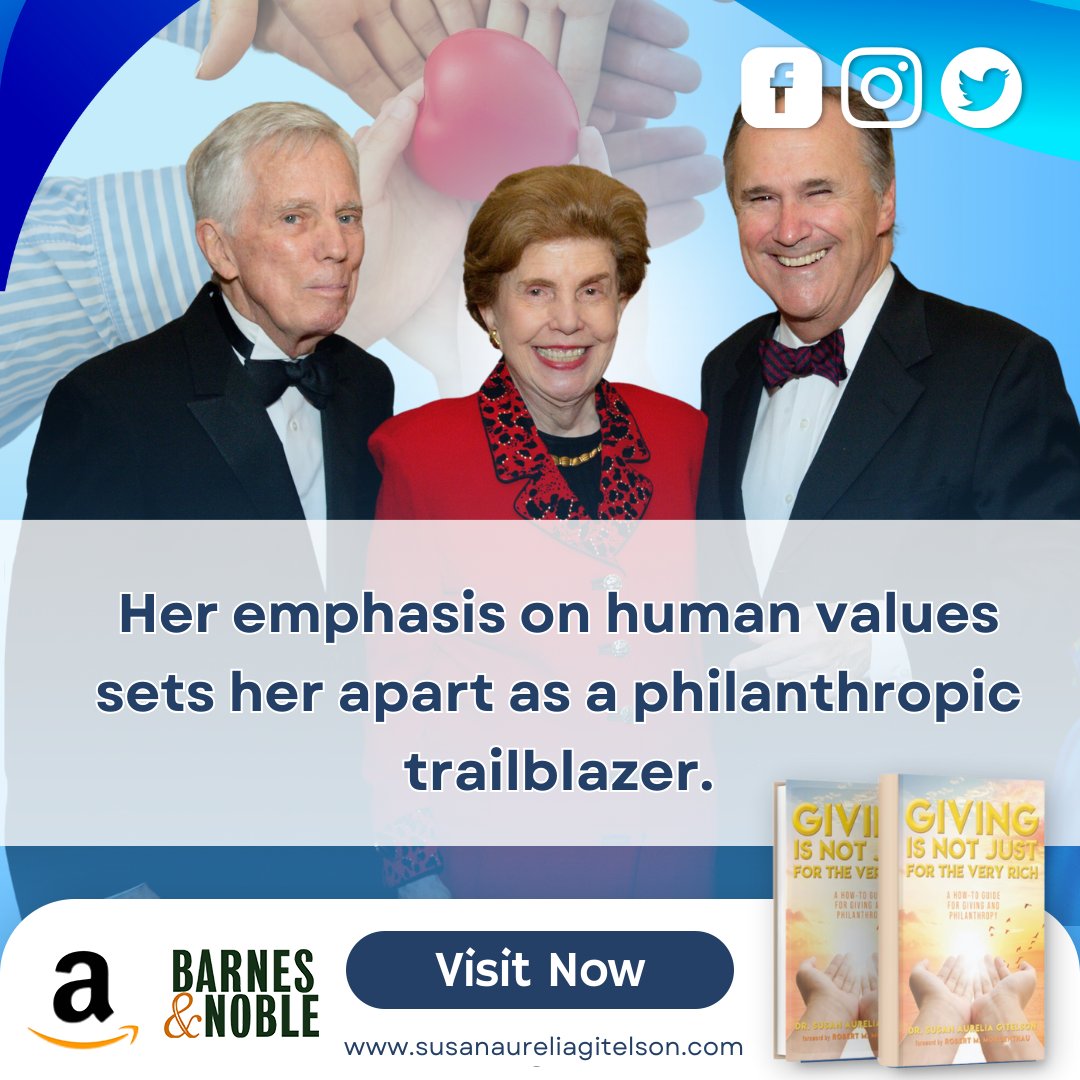 SusanGitelson's tweet photo. Dr. Gitelson is known for her philanthropic work emphasizing global cooperation and peace, with a focus on human values, making her a trailblazer in philanthropy. 

Visit her website 
https://t.co/wjnEY7s9Ya

#DrGitelson #Author #GlobalAdvocate #PhilanthropyTrailblazer https://t.co/T5aIqjJ9bG