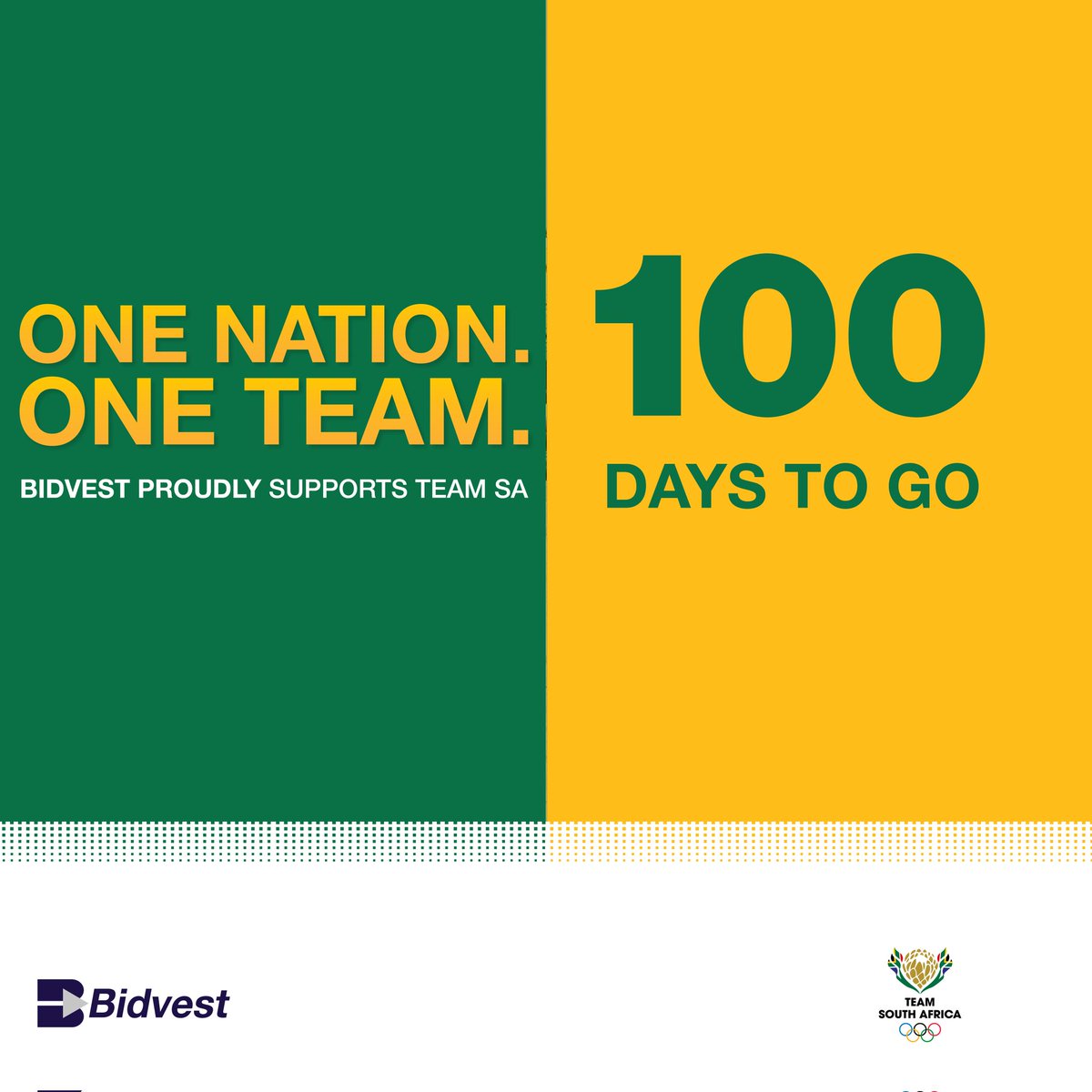 Get ready to cheer because Team SA is revving up the excitement as we mark the 100-day countdown to the Paris Games! 

As the 100-day countdown to the Olympics commences, our athletes are buzzing with anticipation and excitement. Each passing day brings them closer to realising