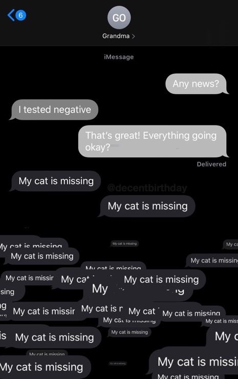 wholesumboomers's tweet photo. “My Grandma recently learned how iMessage text effects work, so naturally I’ve been documenting her using them inappropriately” https://t.co/Md47fESpEh