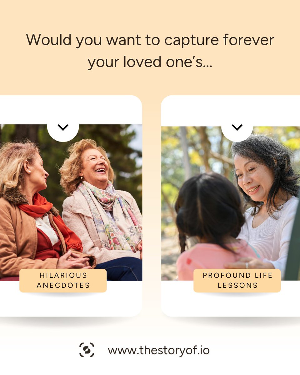 From laughter-inducing tales to wisdom-inspiring lessons, your loved ones' legacy is vast. If you had to choose, would you immortalize the humor or the wisdom?

#TheStoryOf #CherishedMoments #DigitalLegacy #PreserveYourStory