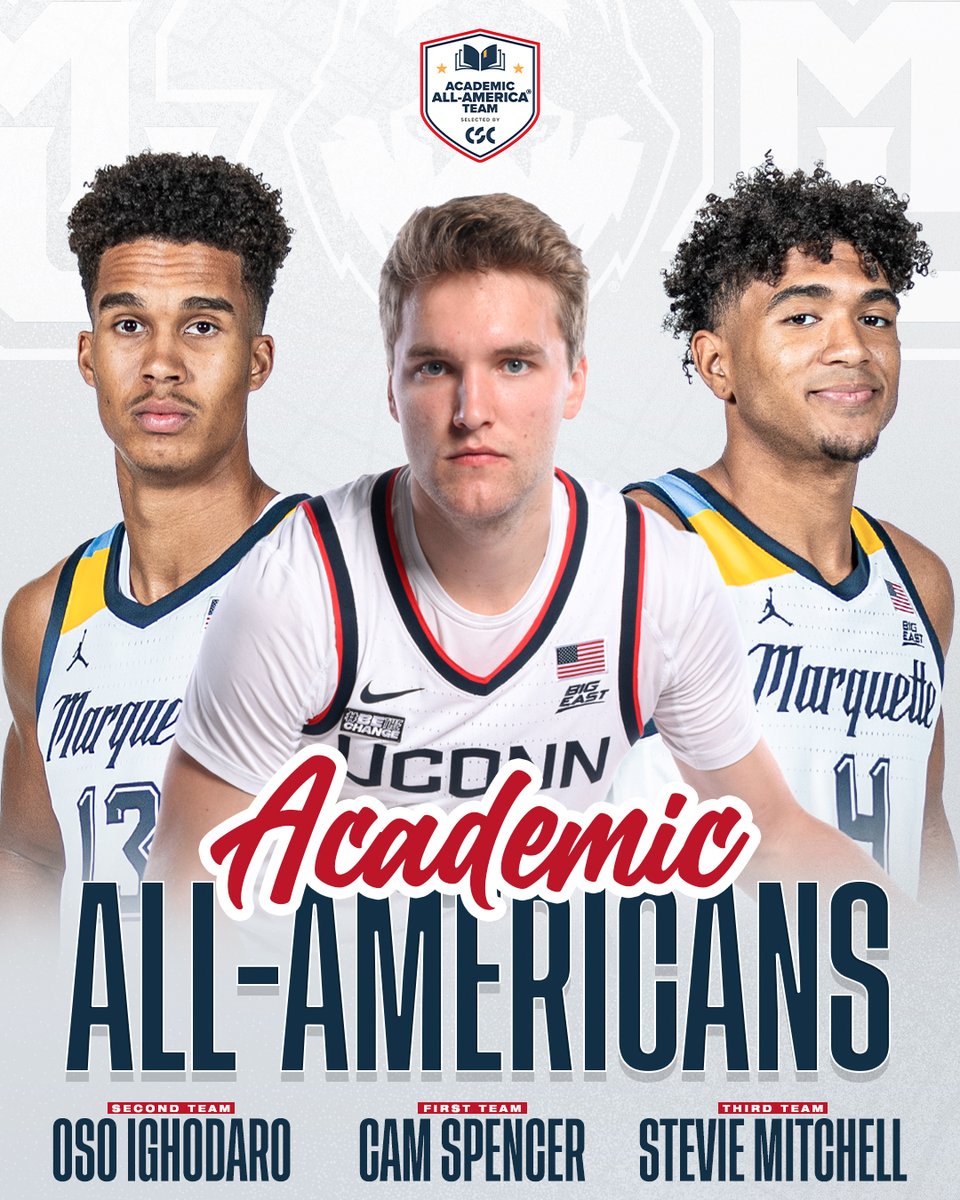 Congratulations to our Men's Basketball Academic All-Americans! 📚