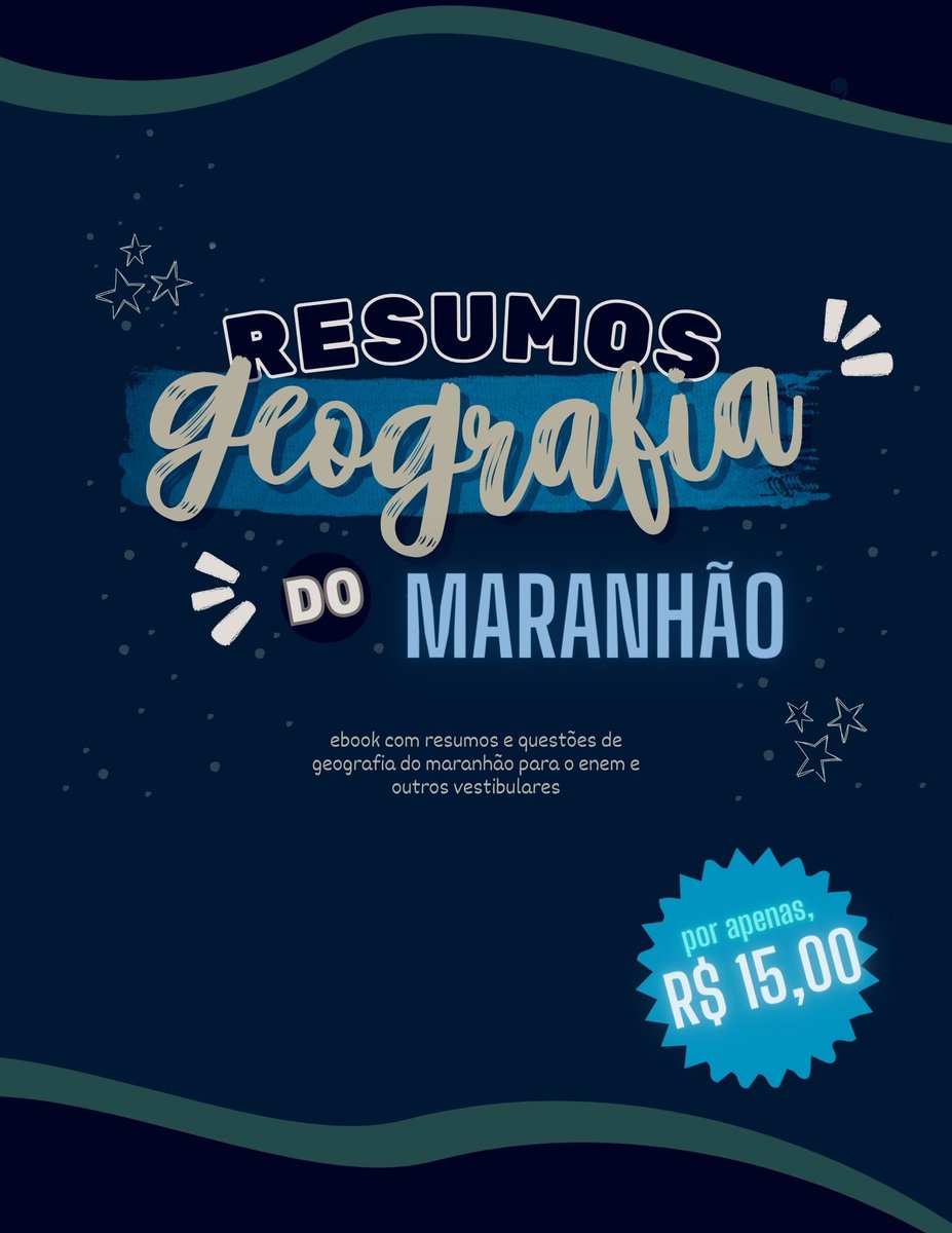 studykaib's tweet photo. ✨NOVIDADES ✨
gente, estou organizando um e-book de geografia do maranhão, principalmente pra quem vai prestar o vestibular da uema (o foco é esse), compartilhem com os amigos vestibulandos de vocês, em breve ele vai estar disponível 🤍
#uema #enem #paes #vestibular #prova https://t.co/mtuLHL0prV