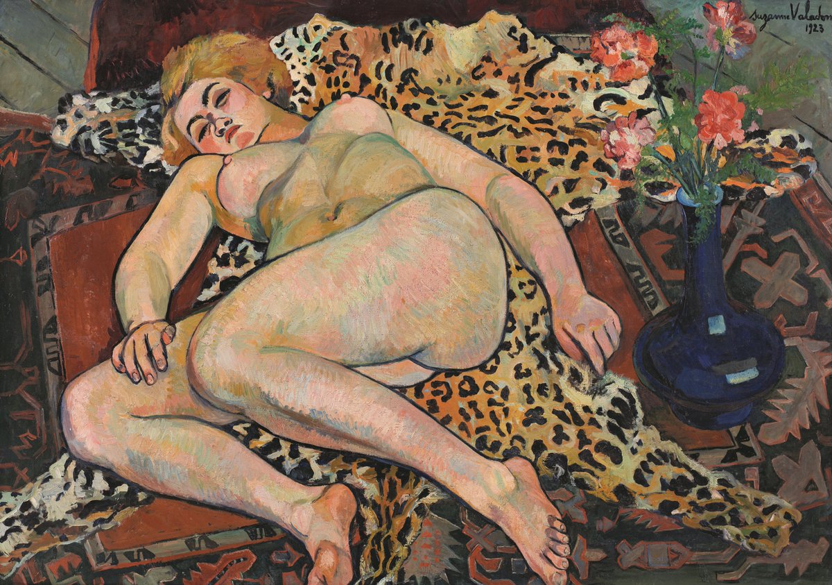 Suzanne Valadon (1865-1938) va ser una de les protagonistes de l’època daurada de Montmartre. Una gran pintora i una dona valenta i lliure. El @MuseuNac_Cat la descobreix en una expo excepcional. Una absoluta preciositat. Es mereix un fil. 🧵 #Valadon #DonesArtistes