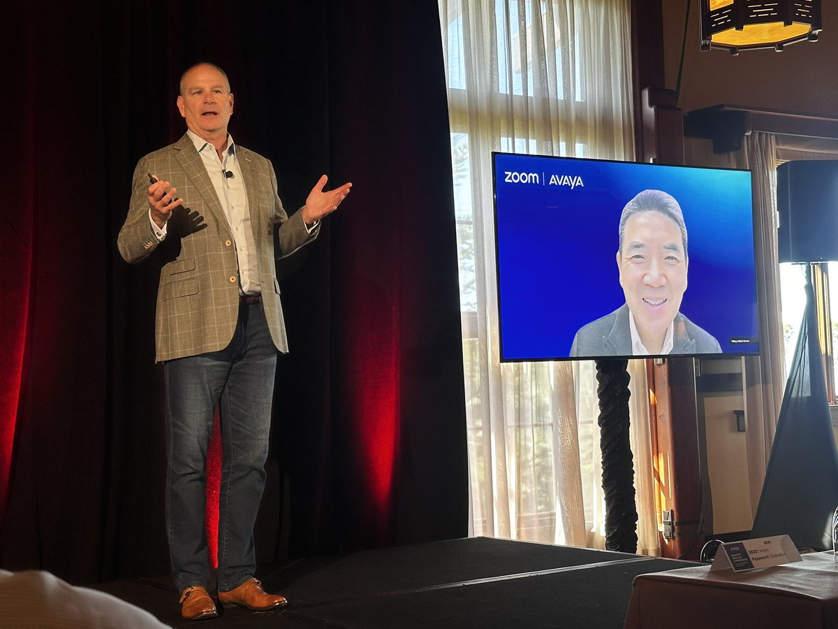 How else would we chat with @Zoom CEO Eric Yuan? #AvayaAnalystSummit