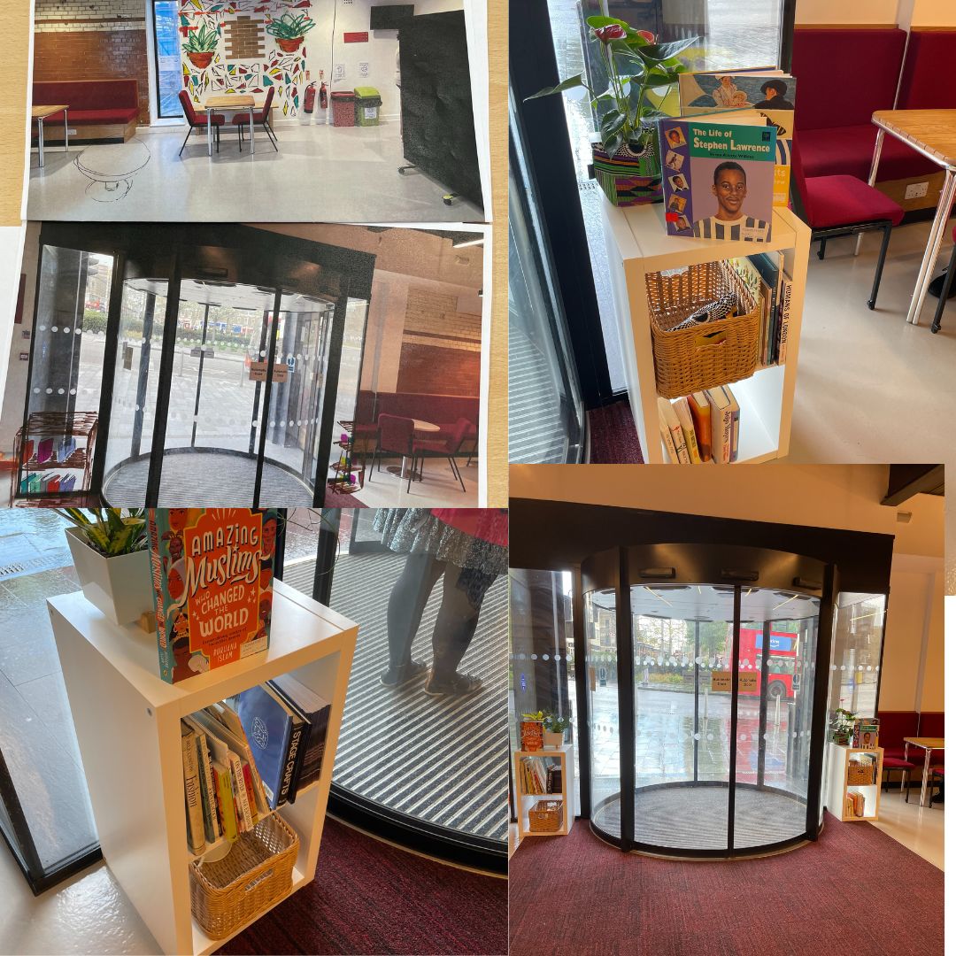 We had 2 brilliant GCSE students doing work experience with us from @WPolyBoys . They created great designs for the foyer to help us create a more welcoming feel for the entrance. We loved the designs so much, thanks to support from @MaxUKnews we've started to bring them to life!