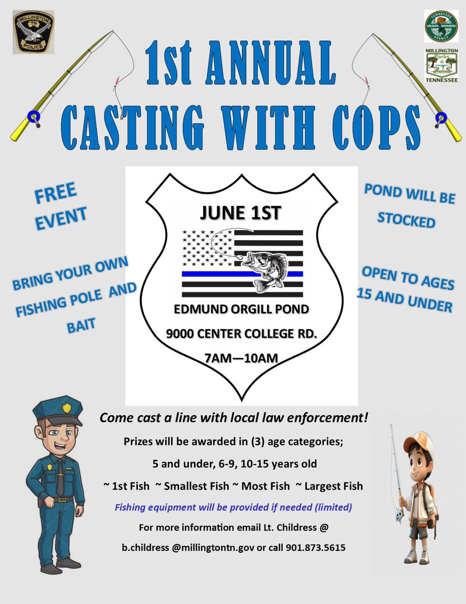 Join MPD for Casting with Cops! #OneMillington