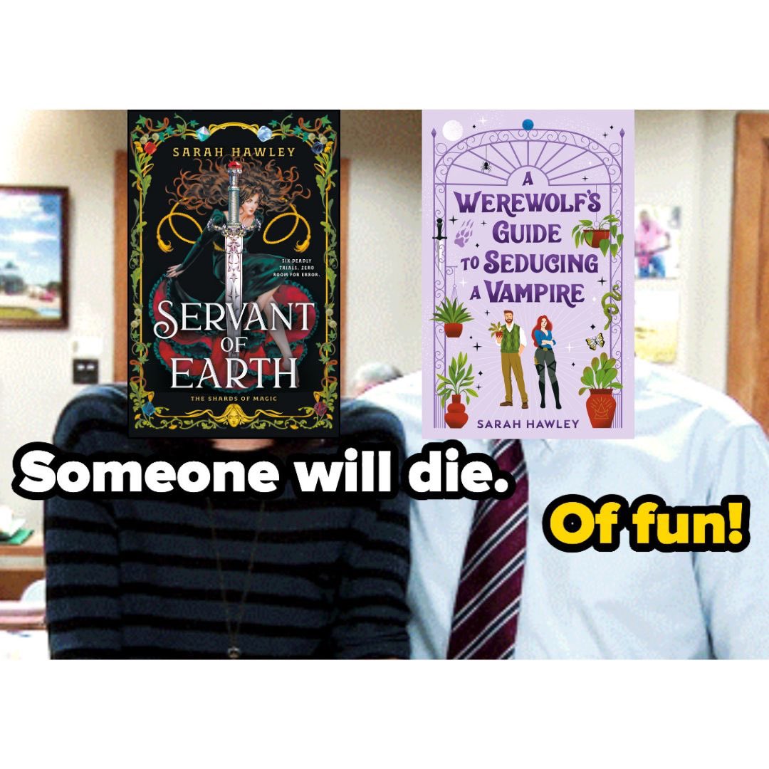 It’s B&N pre-order sale time, and I have two books eligible for 25% off! A WEREWOLF'S GUIDE TO SEDUCING A VAMPIRE is a fantasy rom-com publishing in Aug and SERVANT OF EARTH is the first book in a dark and sexy Fae romantasy series coming in Nov. barnesandnoble.com/w/servant-of-e…