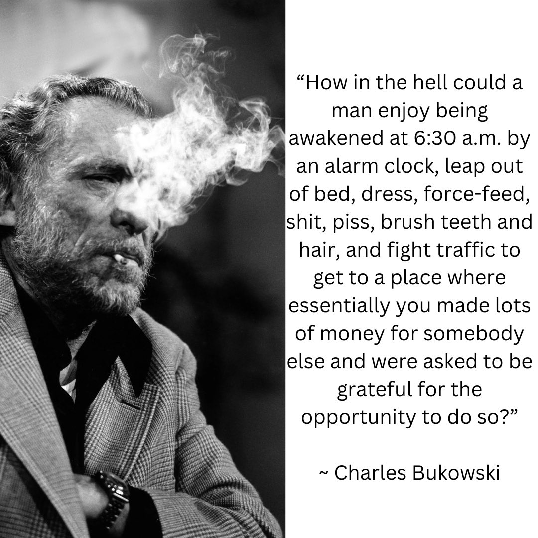 bukowskiquoteus's tweet photo. Too many of these mornings for too many of us for far too long. https://t.co/DswGMOy2Tl