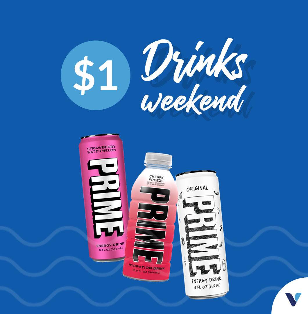 PSA: All @PrimeHydrate Hydration and Energy Drink singles are only $1 in-store this Thursday (4/18) through Sunday (4/21). 🚨 Which flavors are you dropping into your cart? 🛒