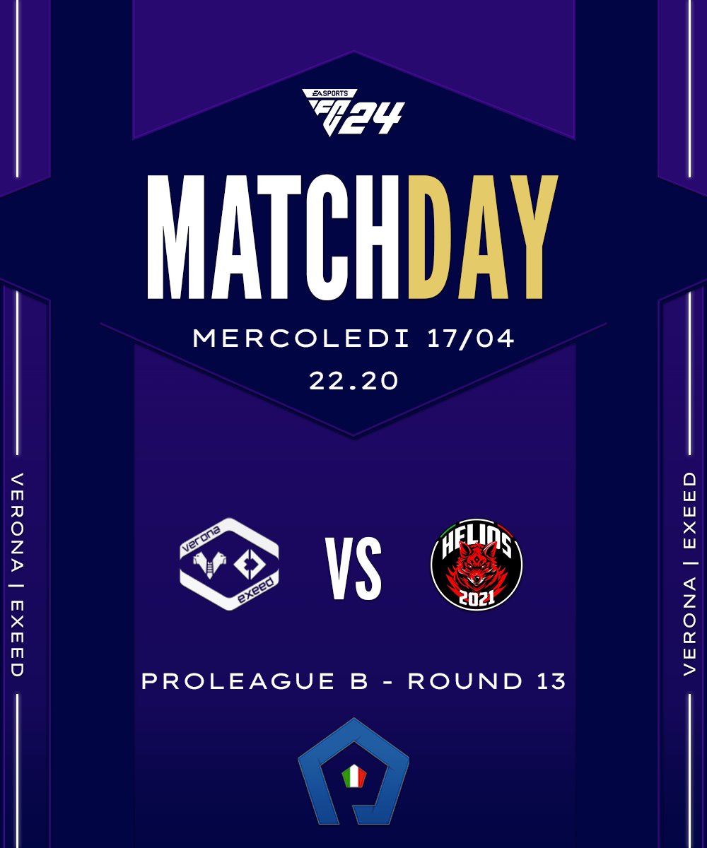 ALL IN FC (@allinfc25) on Twitter photo ๐ ๐ฎ๐น PROLEAGUE SERIE B - ROUND 12/13 ๐ฎ๐น
๐๏ธ TONIGHT โ๏ธ 22.00
๐ JOGA BONITO IT4
๐๏ธ TONIGHT โ๏ธ 22.20
๐ REBORN HLS
๐ฝ๏ธ๐บ LIVE :
youtube.com/@VeronaExeedPrโฆ
<a href="/hvfc_esports/">hvfcesports</a> <a href="/exeed_official/">exeed</a>
<a href="/proleagueitalia/">ProLeague Italia</a> ๐ ๐ฎ๐น PROLEAGUE SERIE B - ROUND 12/13 ๐ฎ๐น
๐๏ธ TONIGHT โ๏ธ 22.00
๐ JOGA BONITO IT4
๐๏ธ TONIGHT โ๏ธ 22.20
๐ REBORN HLS
๐ฝ๏ธ๐บ LIVE :
youtube.com/@VeronaExeedPrโฆ
<a href="/hvfc_esports/">hvfcesports</a> <a href="/exeed_official/">exeed</a>
<a href="/proleagueitalia/">ProLeague Italia</a>