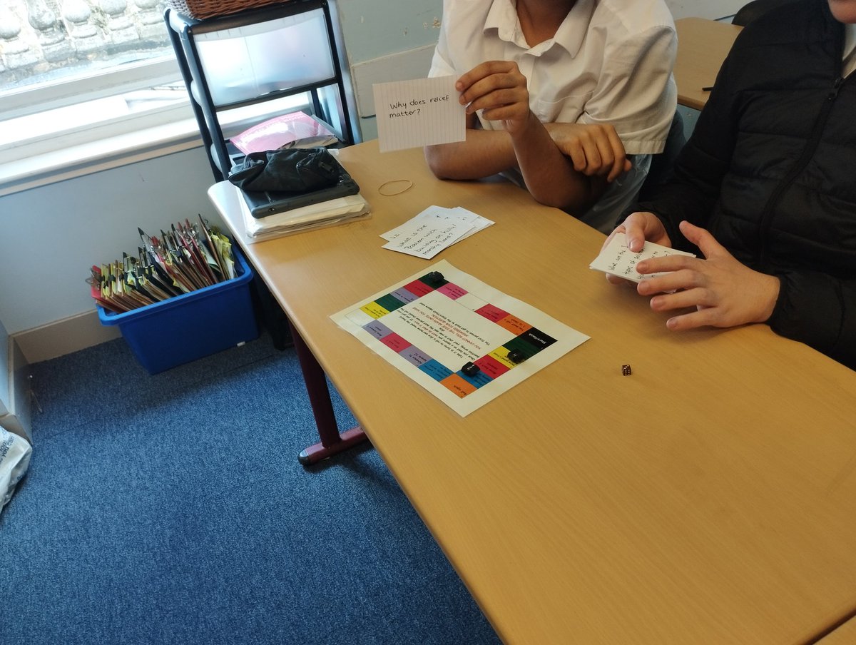 MissCaldwellHHS's tweet photo. In the final push before next weeks exam, my Highers played an Application of Geographical Map Skills game to get them thinking about possible answers they can give 🗺️📍🌏 #HigherGeography @HillheadHS @HHS_Humanities https://t.co/OXfD7APlbB