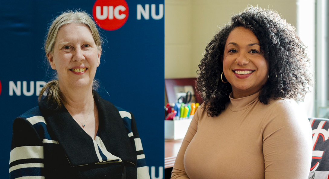 Prof Ardith Doorenbos is receiving the UIC Distinguished Researcher Award and asst. prof Natasha Crooks is receiving the Rising Star Award -- both in the category of clinical sciences. Congrats to our nursing faculty for sweeping this category! @UIC_OVCR loom.ly/iV7CU6U