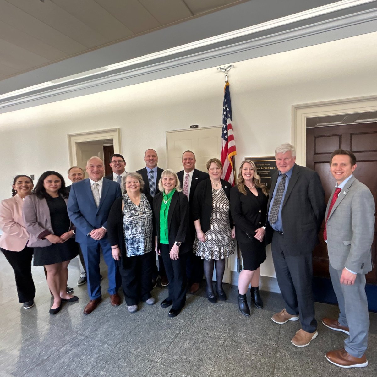 This week, I had a meeting with the Wisconsin Hospital Association in D.C. to discuss how Congress can help improve our health care systems and put patients first.