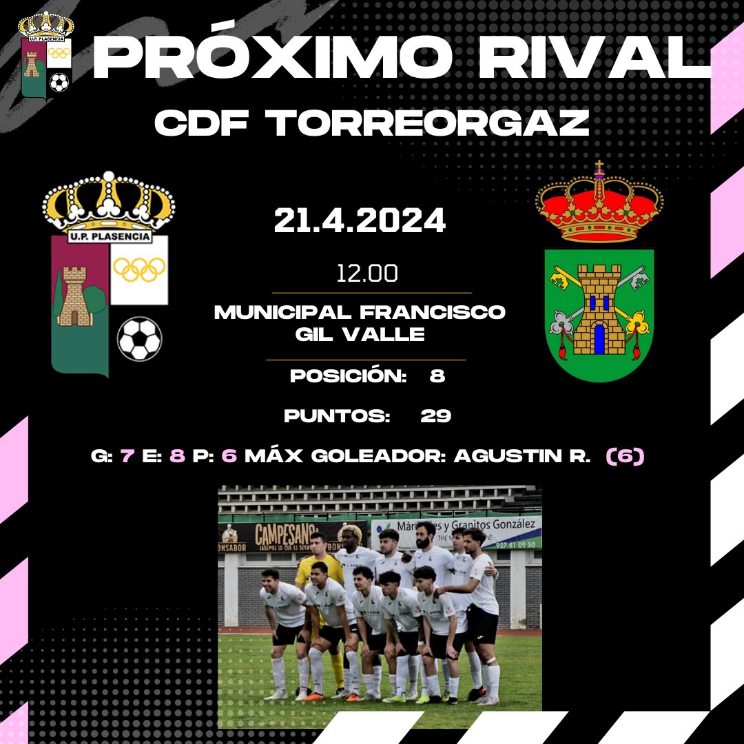 UPPlasencia_'s tweet photo. ๐ค ๐๐ซ๐ข๐ฆ๐๐ซ ๐๐ช๐ฎ๐ข๐ฉ๐จ | Prรณximo Rival ๐ค
๐๏ธOs dejamos informaciรณn del CDF Torreorgaz, nuestro rival para la Jornada 22 de la 1ยช Divisiรณn Extremeรฑa.
๐ 21/04
๐ Municipal Francisco Gil Valle
โฐ12.00
#SentimientoUPP https://t.co/cWr0SCkcKW