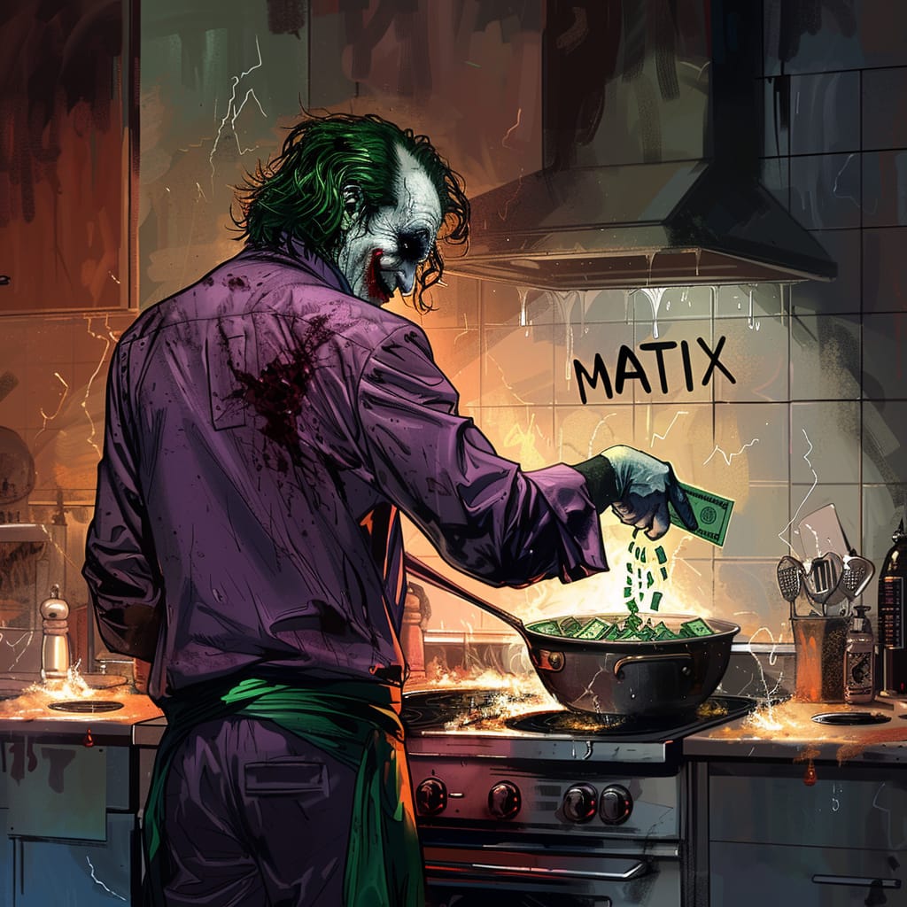 The DEV is cooking.
But what?
Stay for dinner and sit down at our table. 

#Matix on #Solana A #memecoin but diffrent.

The Last CypherPunk Crew <a href="/MatixToken/">MATIX</a> join Us !
t.me/MatixMTXjoin