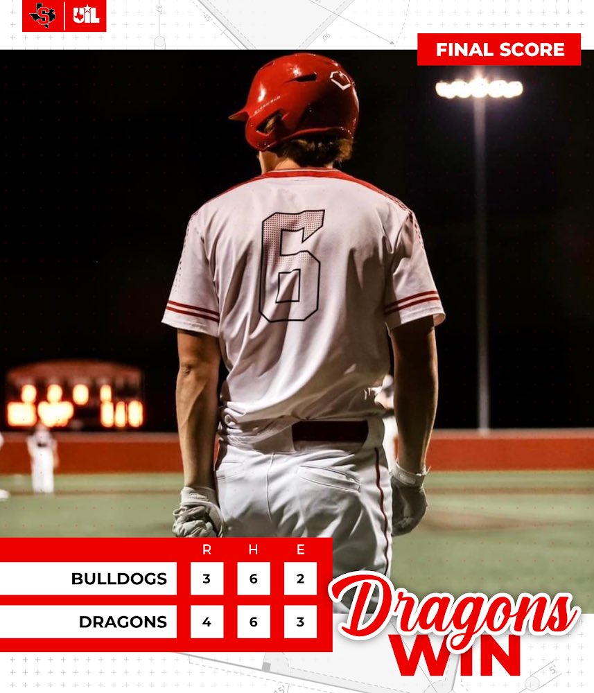 ⚾️⚾️⚾️
Final last night from Shelbyville. Dragons create magic in the bottom of the 7th to beat #4 ranked Garrison and remain undefeated in district play! #DragonNation