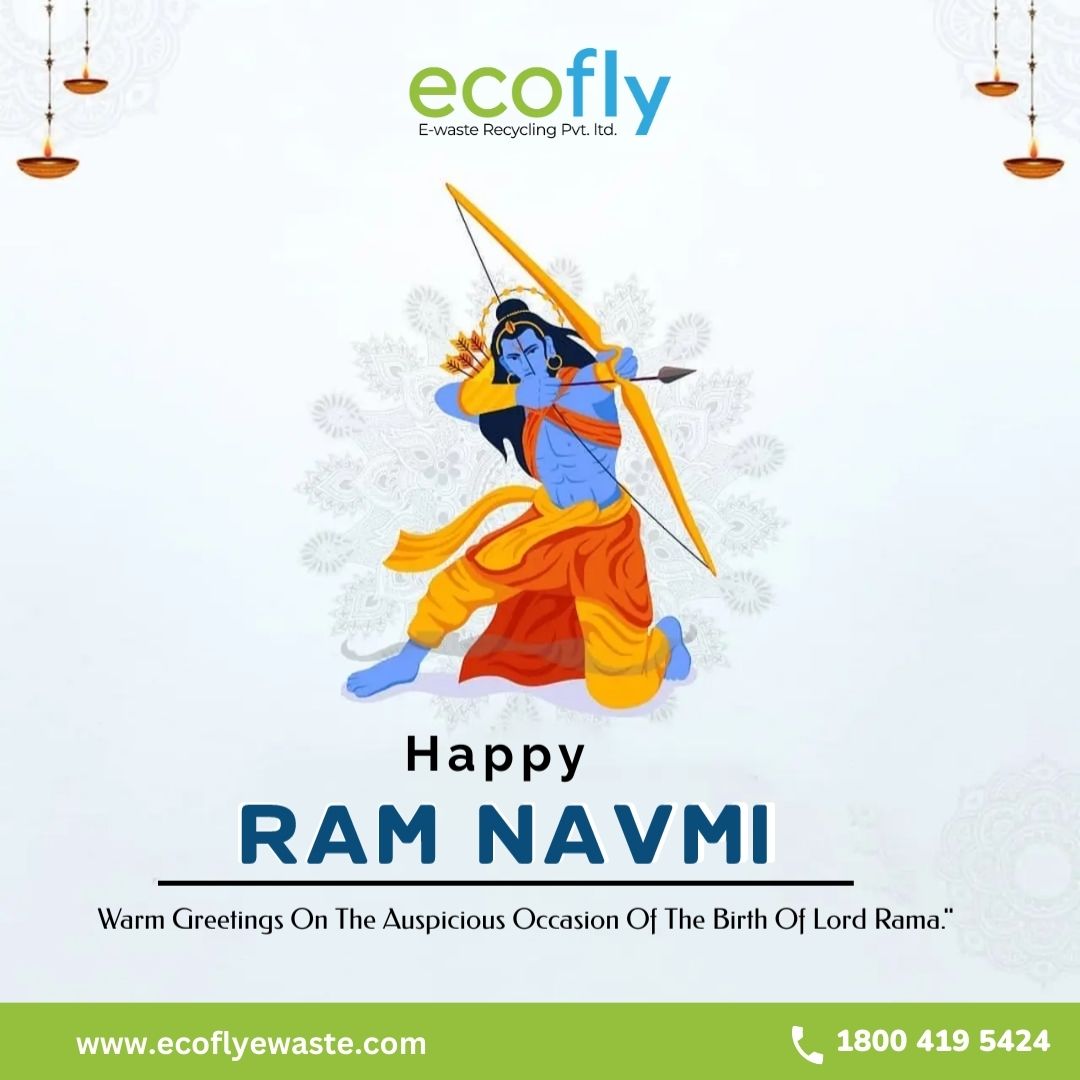 🙏 Wishing you a blessed and joyous Ram Navami! May the divine blessings of Lord Rama bring happiness, prosperity, and peace into your life. #RamNavami #Blessings #Ecoflyewaste #Ecofly