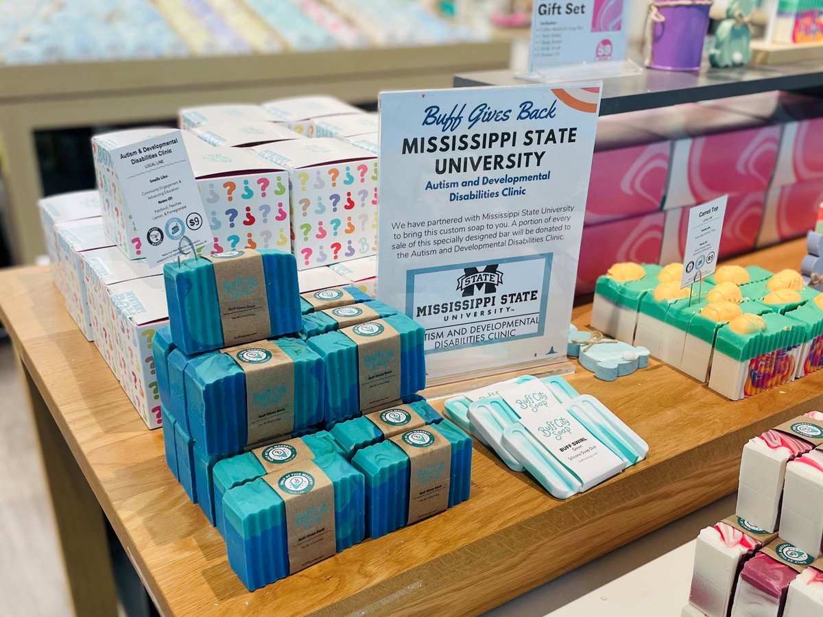 In honor of Autism Awareness Month, our Autism and Developmental Disabilities Clinic is benefitting from a fundraising campaign by Starkville’s Buff City Soap! For every “Buff Gives Back” soap bar sold in April, the clinic receives $1. Learn more: buff.ly/3xyyenG