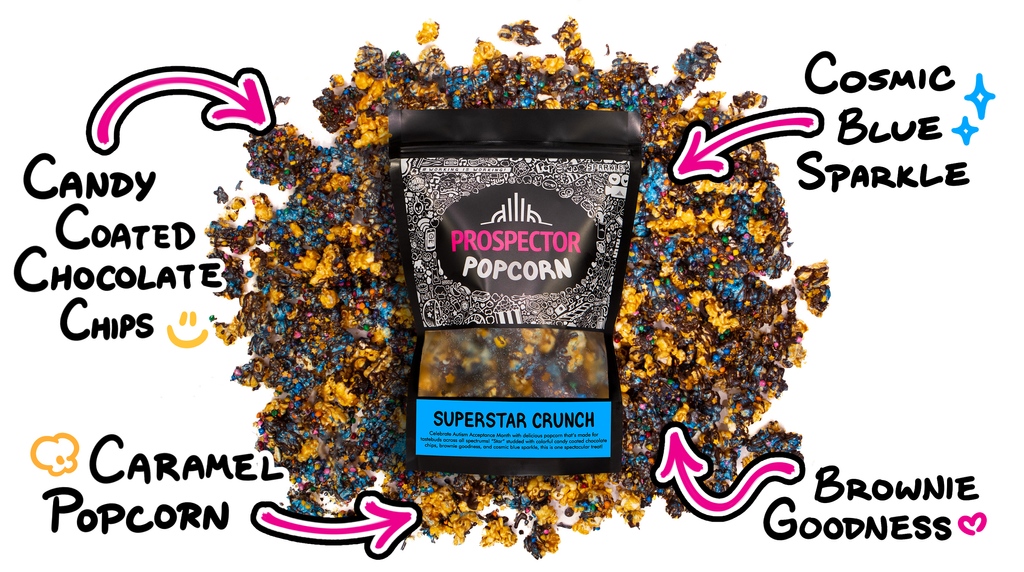 Have you tried Superstar Crunch gourmet popcorn? Order this out of this world snack now through the end of Autism Acceptance Month! 🍿⭐️💖 ProspectorPopcorn.org
#ProspectorPopcorn #GourmetPopcorn #SparkleOn #WorkingIsWorking #Popcorn #AAM #AustimAcceptanceMonth