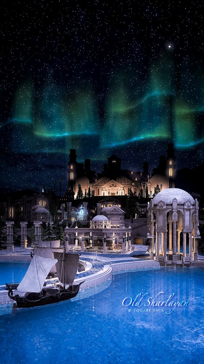 len_xiv's tweet photo. 夜空を彩る天幕
#FF14風景 https://t.co/2iXUfXGnst