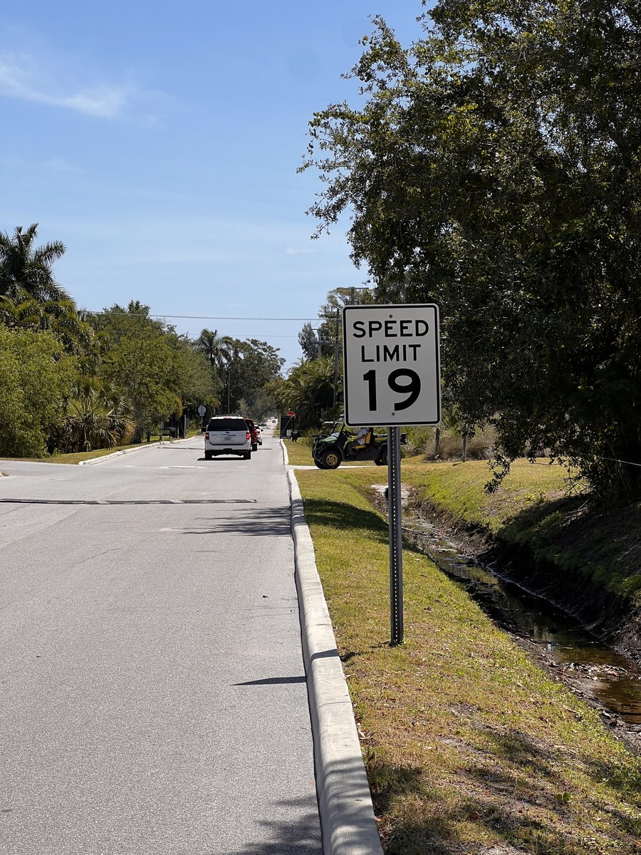 Extremely specific speed limit