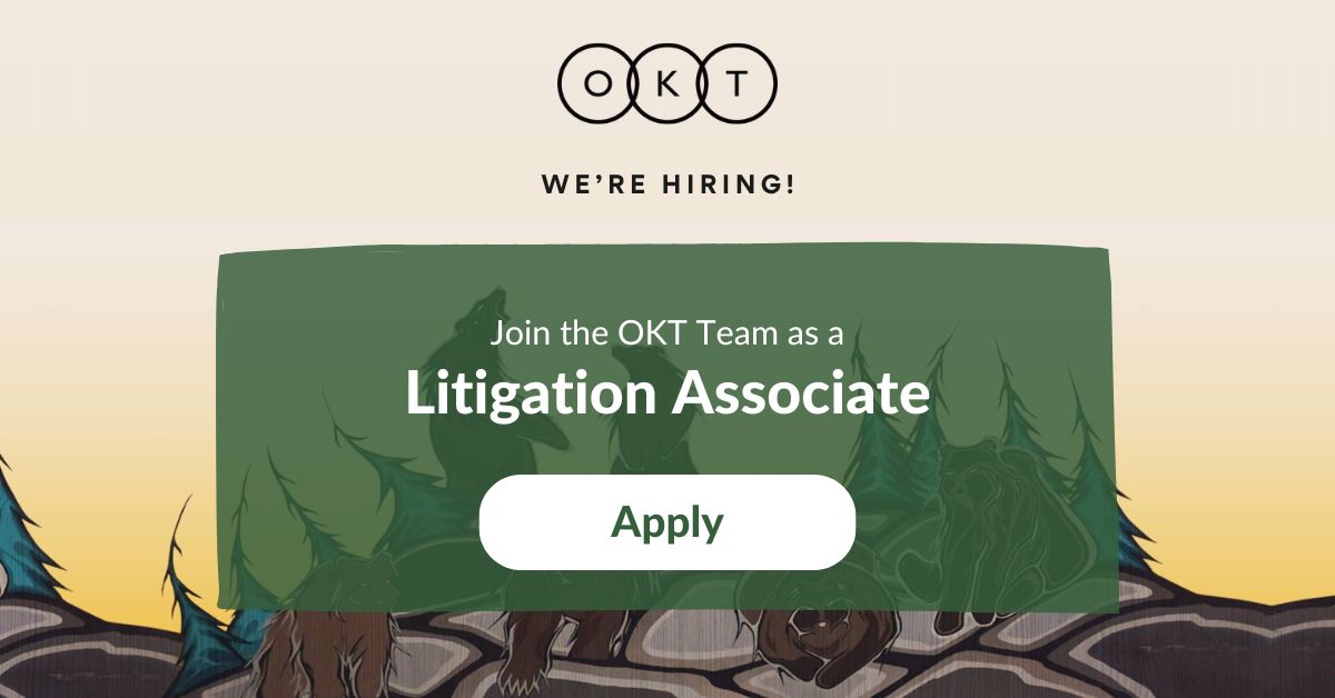 Looking for your next great opportunity? Join OKT's growing Litigation Team! We're on the lookout for candidates with 3-9 years of civil litigation experience. Intrigued? Click the link below for more information. oktlaw.com/our-team/join-…