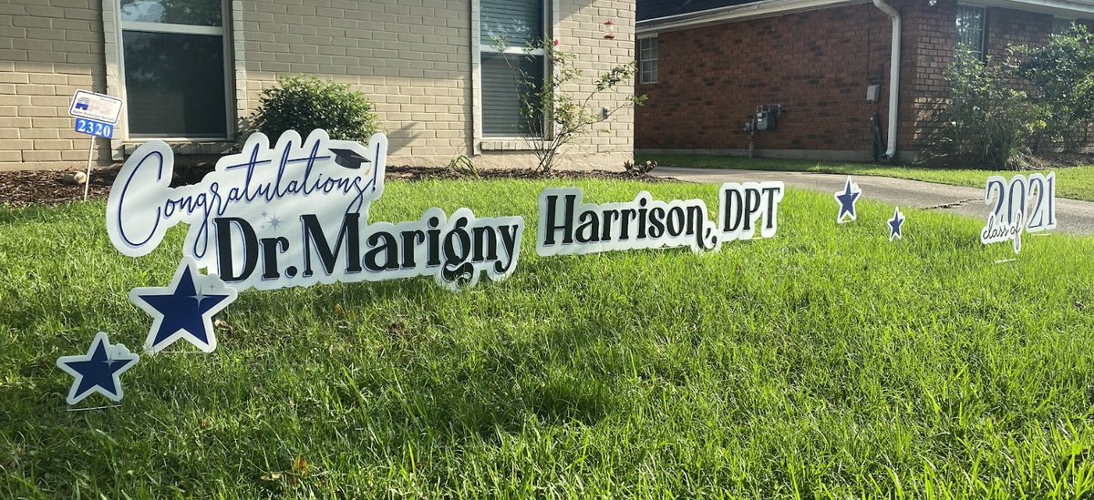 Just some graduation signage inspiration from past years... 🎓✨

Let's get creative together for your grads this year!
.
.
.
.
#acrylicsigns #graduationsignage #classof2024 #graduationseason #fans #yardsigns #coroplast #signs #graphics #solutions #neworleansdowntown...