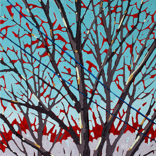 There is something so beautiful about the bare branches of a tree on a crisp blue-skied day! Check out Willow Glufka's beautiful 12'x12' Branches on the Line'! See it in our gallery today!
#localart #halifaxart #halifaxns #acrylicpainting #treeart #artcollector #artgallery