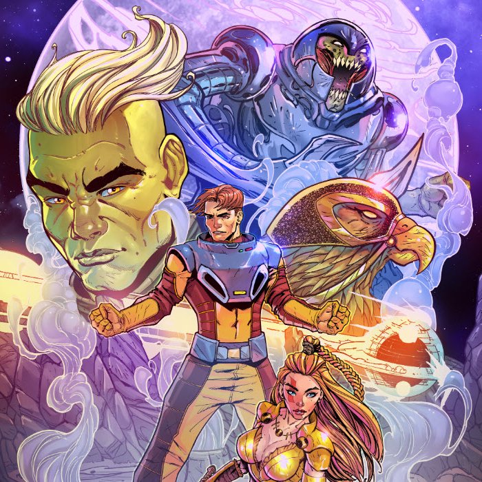 Tired of the Doctor lecturing on pronouns? Sick of theater kids running the Enterprise? Heed the call to adventure! INTER-PLANET #1 has intrigue and action and incredible art! Have a look! Link in replies. #comicsgate #IronAge