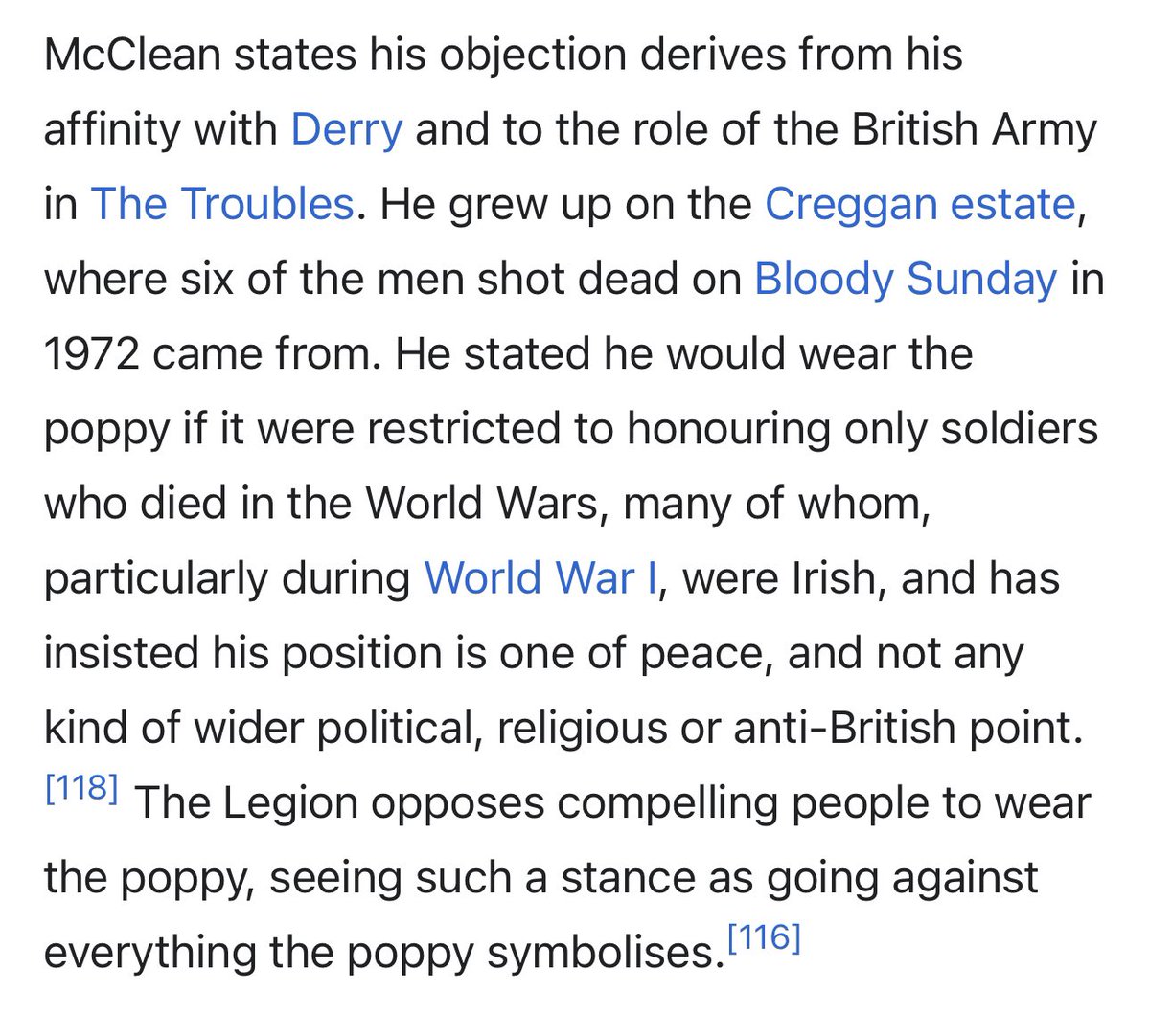 megdssos's tweet photo. @Calzeto1_ He has his reasons and if the Royal British Legion opposes forcing people to wear it then you should accept that. https://t.co/rLcvxWBdRg