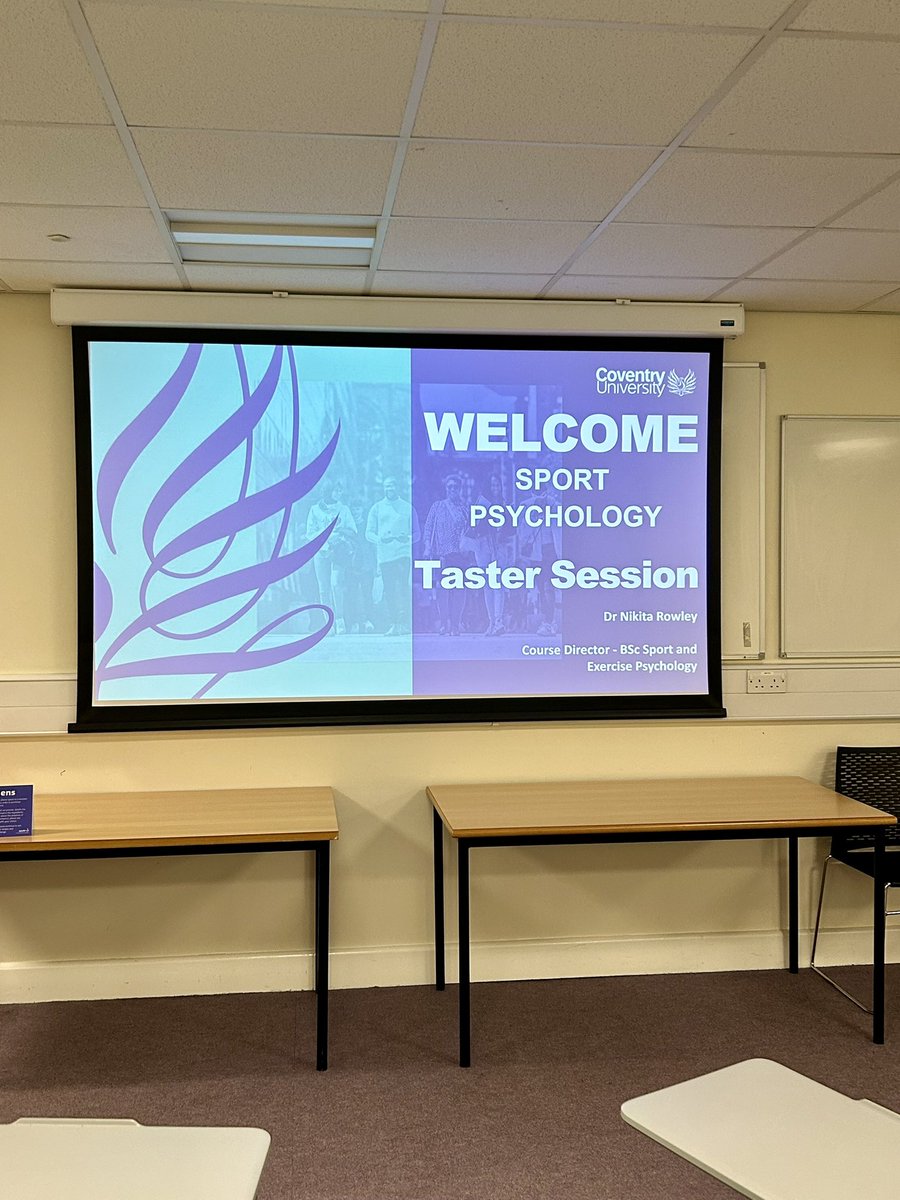 Great day on campus today leading the sport psychology taster session to secondary school students ✨