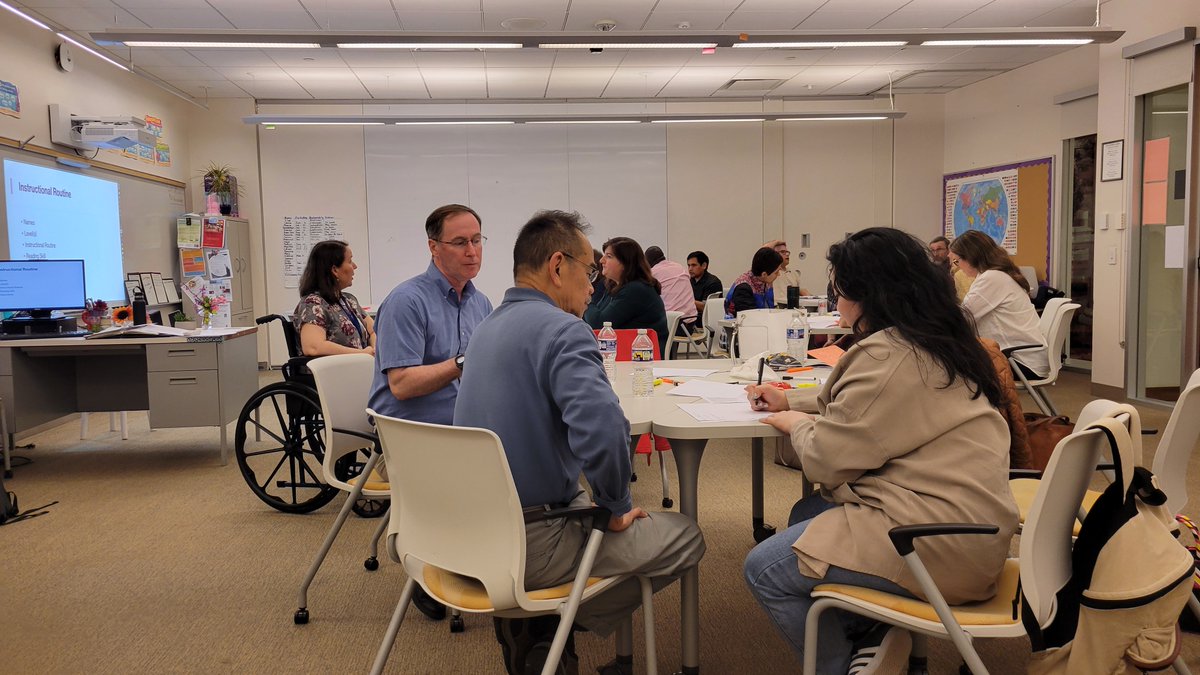 REEPworld's tweet photo. REEP teachers gathered on April 12 for a Science of Reading PLC, to discuss the elements of teaching reading, correlations to the ELPS Standards, and ways to apply this to their instructional routines. Many thanks to REEP Coordinator Darlene F for leading the session! https://t.co/MHH7MkdRD9