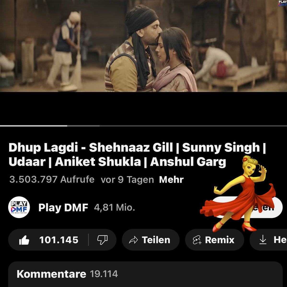 Ravinder Hira♥️Naaz #ShehnaazDiary ( Fan Account ) (@ravinderhira3) on Twitter photo Congratulations Guys 🎉💃🎊🔥
3.5 Million done ✅
101K Likes and 👍
19K Comments ♥️
Keep streaming #DhupLagdi 🫶
youtu.be/DSxzMAJ4BBU?si…
<a href="/ishehnaaz_gill/">Shehnaaz Gill</a>
#SHEHNAAZGILL #ShehnaazGallery #ShehnaazSongDiary Congratulations Guys 🎉💃🎊🔥
3.5 Million done ✅
101K Likes and 👍
19K Comments ♥️
Keep streaming #DhupLagdi 🫶
youtu.be/DSxzMAJ4BBU?si…
<a href="/ishehnaaz_gill/">Shehnaaz Gill</a>
#SHEHNAAZGILL #ShehnaazGallery #ShehnaazSongDiary