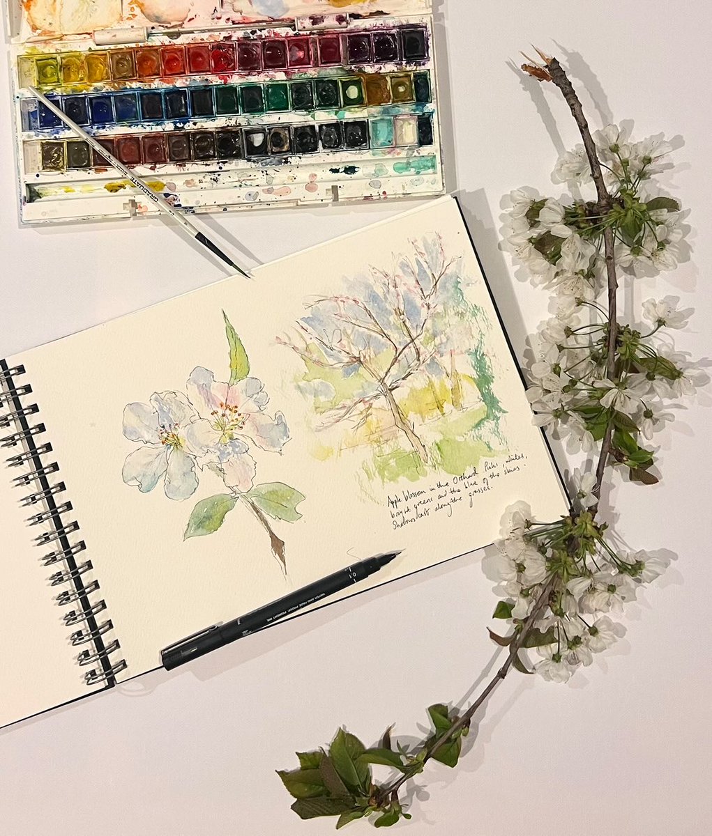 We are extremely excited to announce a new element to our blossom walk on Saturday 4th May! Our wonderful friend and artist Abigail Devenny is coming along to the farm with a canvas, an easel and paints to capture blossom-time.