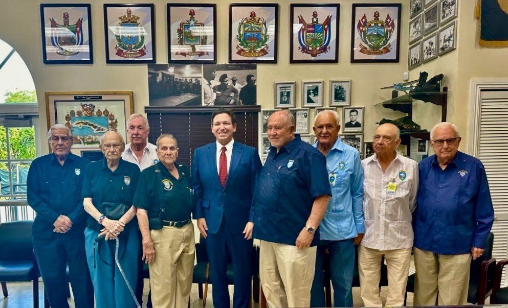 Great to be with veterans of Brigade 2506 on the 63rd anniversary of the Bay of Pigs. They valiantly fought the Castro regime and put their lives on the line for freedom.
